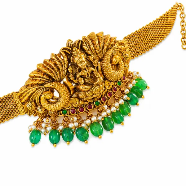 Traditional_Temple_Jewellery_Baju_Band_For_Brides_Gold_Look_Armlet_V_1692_Green