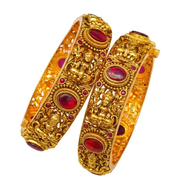 Lakshmi_Kundan_Temple_Bangles_V_1830_Green