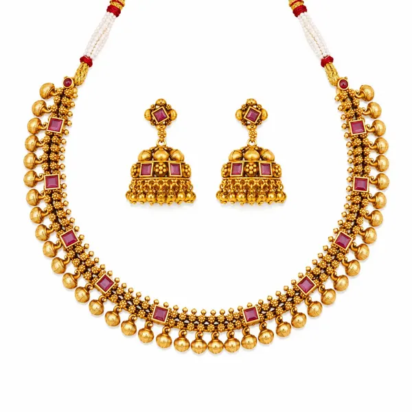 Traditional_Temple_Jewellery_Short_Necklace_Set_With_Ruby_Stones_J_1764_Red
