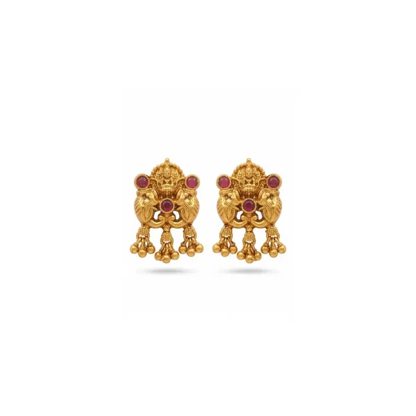 Elephant_Motif_Temple_Jewellery_Short_Necklace_Set_With_Jhumka_K_1870_Red