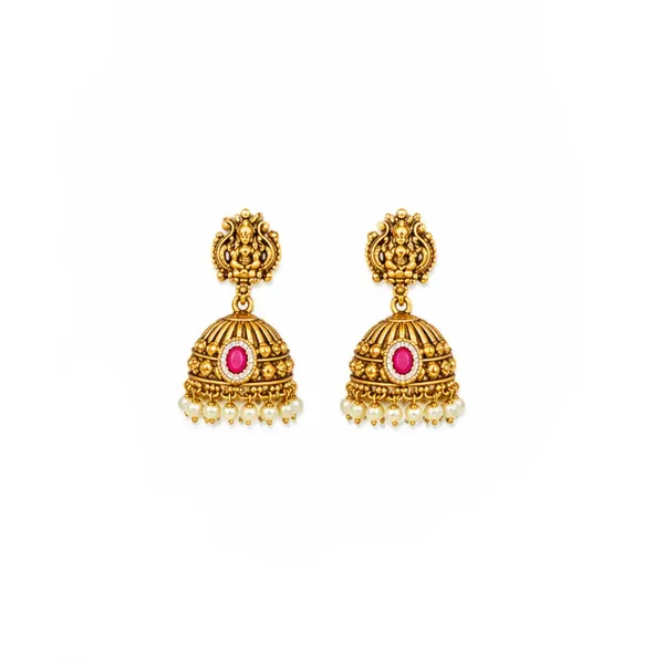 Shri_Devi_Pada_Temple_Jewellery_Short_Necklace_Set_With_Motif_Work_J_941_Red