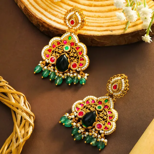 Chitrarekha_Glow_Temple_Jewellery_Chandbali_Earrings_For_Bridal_Wear_T_83_Multicolor