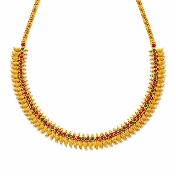 Palasha_Haram_Gold_Plated_Sacred_Flame_Flower_Temple_Necklace_Set_K_1862_Green