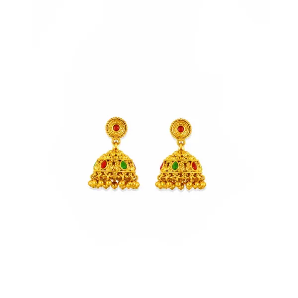 Surya_Mandala_Short_Necklace_Set_Gold_Plated_Sun_Temple_Jewellery_K_1709_Green