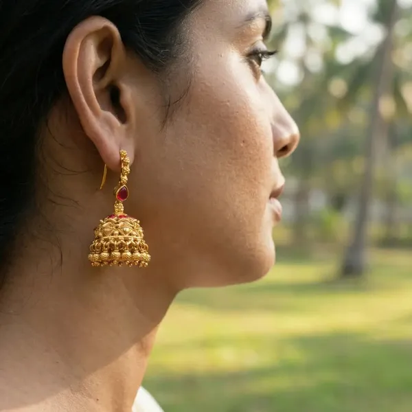 Lakshmi_Mukut_Jhumka_Gold_Plated_Goddess_Crown_Temple_Earrings_T_86_Red