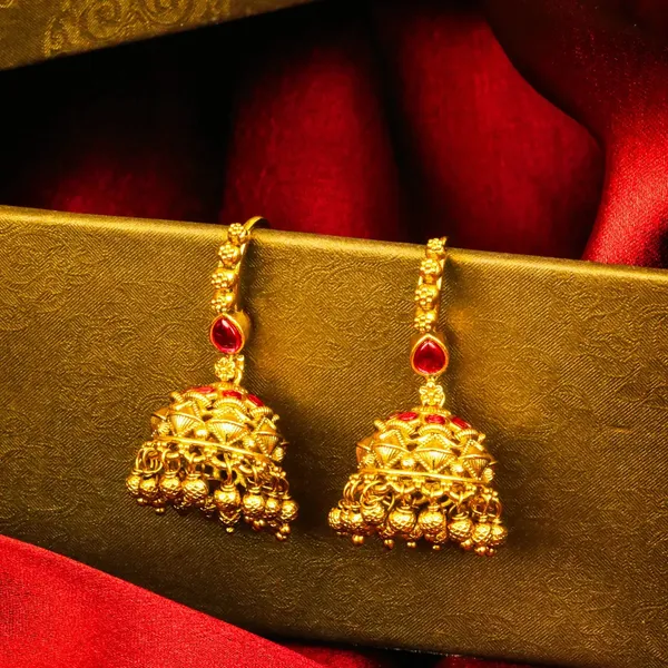 Lakshmi_Mukut_Jhumka_Gold_Plated_Goddess_Crown_Temple_Earrings_T_86_Red