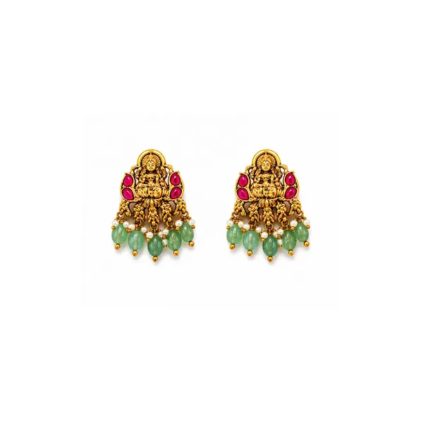 Soundarya_Haram_Gold_Plated_Divine_Beauty_Temple_Necklace_Set_J_971_Red