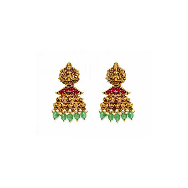 Padmavathi_Haram_Gold_Plated_Lotus_Goddess_Temple_Necklace_Set_Red