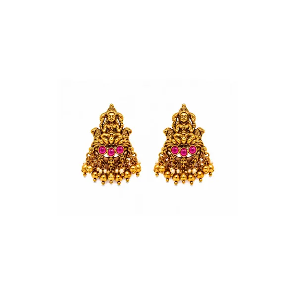 Bhavani_Haram_Gold_Plated_Shakti_Goddess_Temple_Necklace_Set_J_962_Red