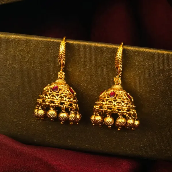 Meera_Madhuri_Jhumka_Gold_Plated_Devotion_Sweetness_Temple_Earrings_T_92_Red