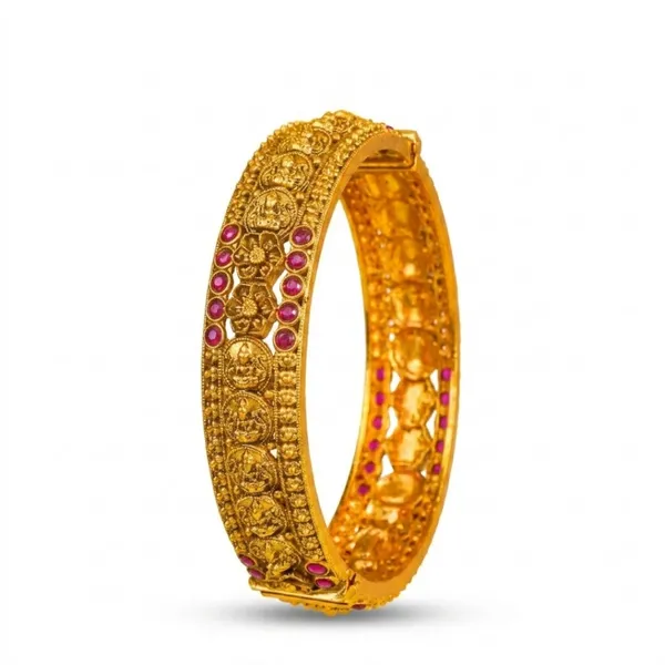 Hema_Kankini_Kada_Bangle_Gold_Plated_Golden_Temple_Bridal_Bangle_V_2570_Red