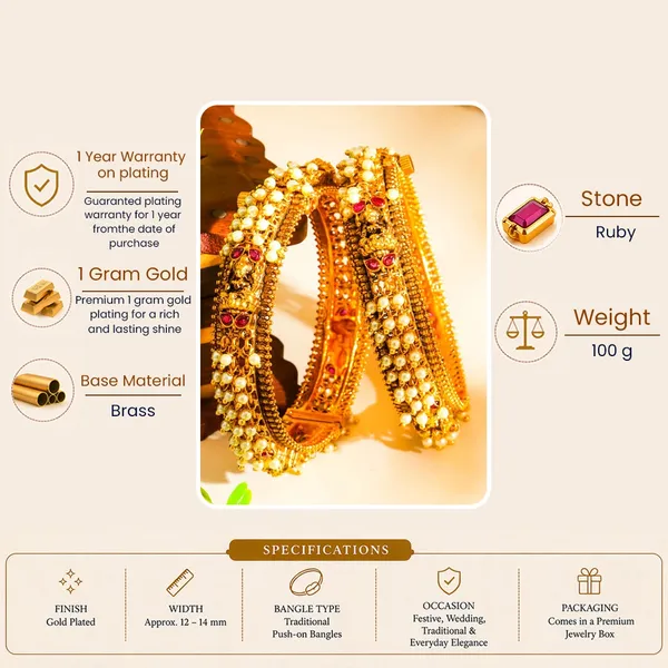 Devi_Prerana_Kada_Bangle_Gold_Plated_Goddess_Inspiration_Temple_Bangle_V_2386_Red