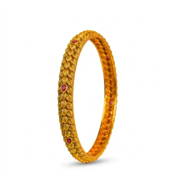Devi_Alankara_Valayal_Paired_Bangle_Gold_Plated_Goddess_Adornment_Bangle_V_2564_Red_Pack_Of_4
