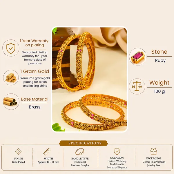 Mangala_Kankana_Paired_Bangle_Gold_Plated_Auspicious_Temple_Bangle_Set_V_2569_Red_Pack_Of_4