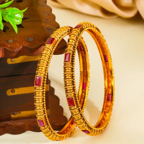 Swarna_Kalasha_Valayal_Paired_Bangle_Gold_Plated_Sacred_Vessel_Bangle_V_2395_Red