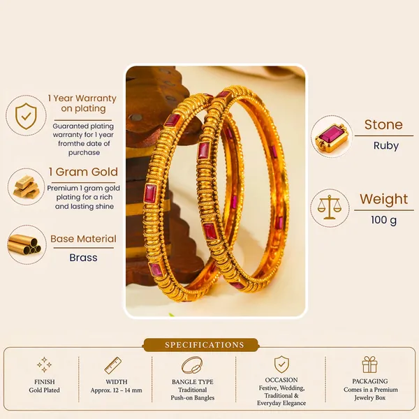 Swarna_Kalasha_Valayal_Paired_Bangle_Gold_Plated_Sacred_Vessel_Bangle_V_2395_Red