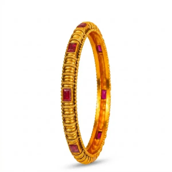 Swarna_Kalasha_Valayal_Paired_Bangle_Gold_Plated_Sacred_Vessel_Bangle_V_2395_Red