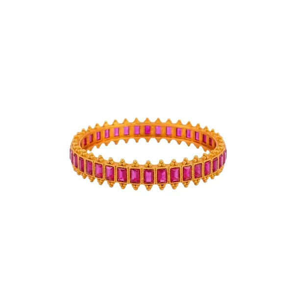 Rukmini_Rekha_Paired_Bangle_Gold_Plated_Divine_Queen_Line_Bangle_Set_R_221_Red