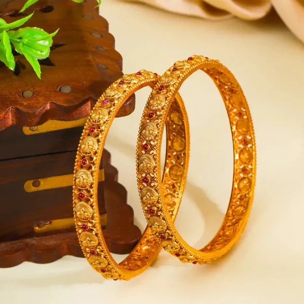 Dasavathara_Paired_Bangle_Gold_Plated_Ten_Avatars_Temple_Bangle_Set_K_994_Red