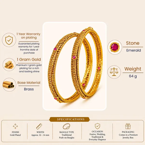 Kamakshi_Shobha_Paired_Bangle_Gold_Plated_Kanchipuram_Goddess_Bangle_Set_V_2565_Red