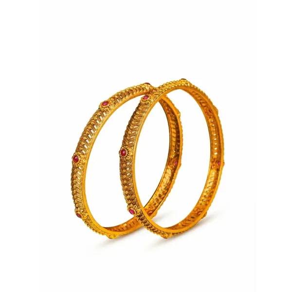Kamakshi_Shobha_Paired_Bangle_Gold_Plated_Kanchipuram_Goddess_Bangle_Set_V_2565_Red