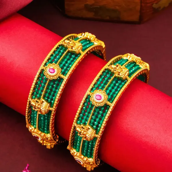 Nithya_Mangala_Kankana_Paired_Bangle_Gold_Plated_Eternal_Auspicious_Bangle_J_1119_Red
