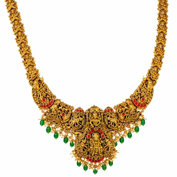 Padma_Shakti_Long_Necklace_Set_Gold_Plated_Temple_Jewellery_J_1136_Red