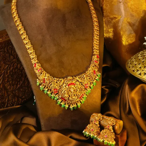 Sridevi_Kalasha_Kantha_Long_Necklace_Set_Gold_Plated_Temple_Jewellery_J_857_Red
