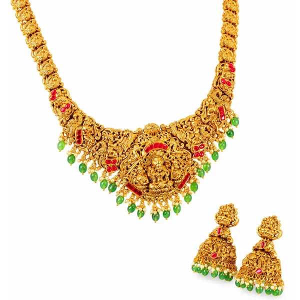 Sridevi_Kalasha_Kantha_Long_Necklace_Set_Gold_Plated_Temple_Jewellery_J_857_Red
