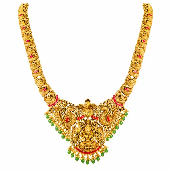 Pachi_Swarna_Kanti_Haar_Long_Necklace_Set_Gold_Plated_Temple_Jewellery_J_1060_Red