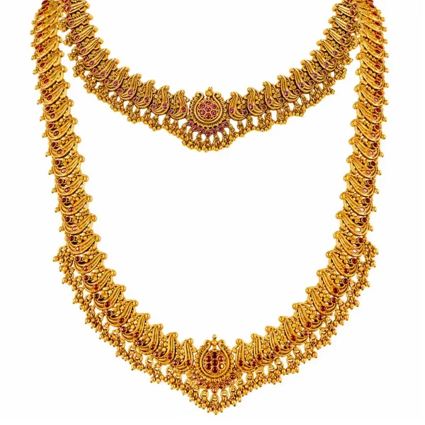 Swarna_Navaratna_Kodi_Kanti_Combo_Necklace_Set_Gold_Plated_Temple_K_1883n_Red