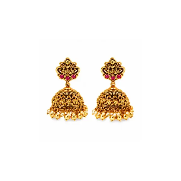 Muthu_Kamalam_Swarna_Kanti_Long_Necklace_Set_Gold_Plated_Temple_J_1050_Red