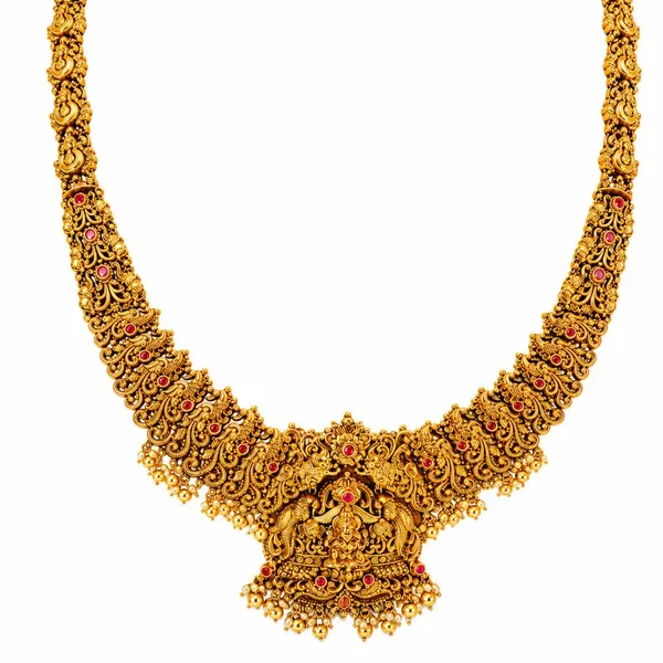 Muthu_Kamalam_Swarna_Kanti_Long_Necklace_Set_Gold_Plated_Temple_J_1050_Red