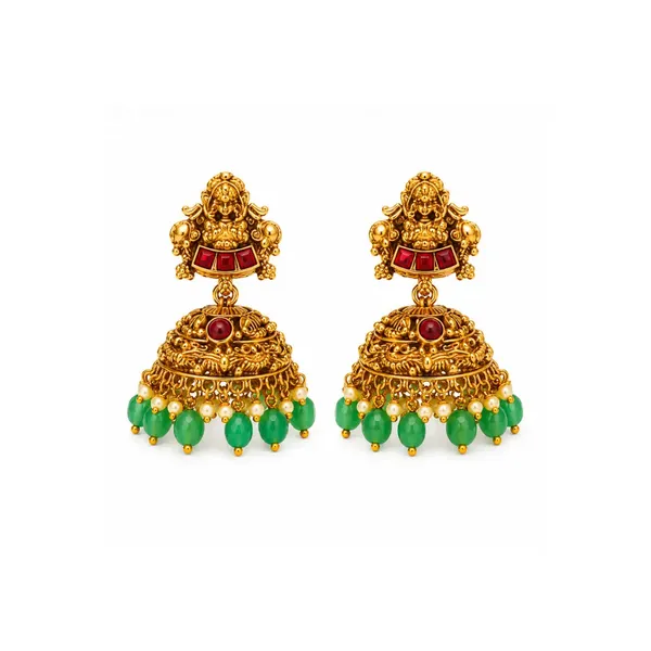 Navaratna_Pachi_Swarna_Mala_Short_Necklace_Set_Gold_Plated_Temple_J_1037_Red