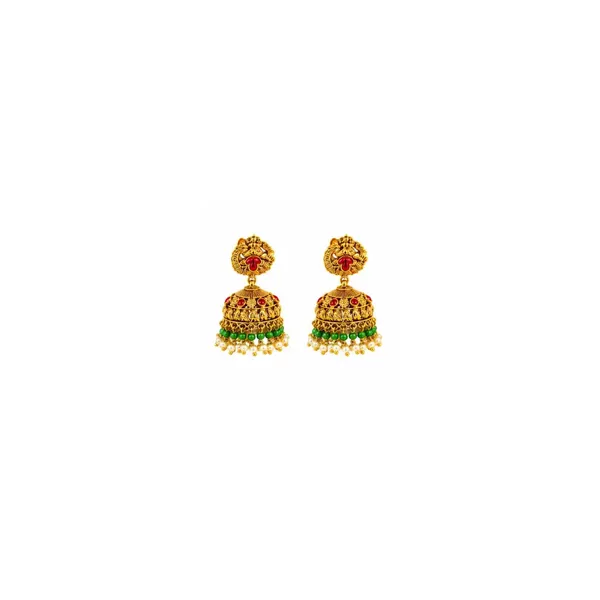 Muthu_Pachi_Swarna_Haar_Combo_Necklace_Set_Gold_Plated_Temple_J_836n_Red