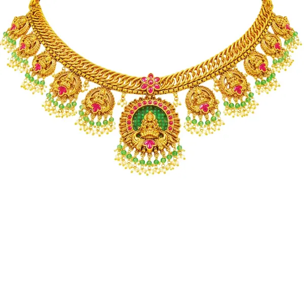Muthu_Pachi_Swarna_Haar_Combo_Necklace_Set_Gold_Plated_Temple_J_836n_Red