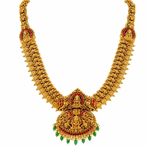 Swarna_Kodi_Navaratna_Kanti_Long_Necklace_Set_Gold_Plated_Temple_J_1044_Red