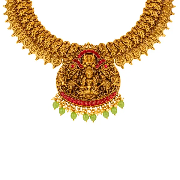 Swarna_Pachi_Manga_Kanti_Combo_Necklace_Set_Gold_Plated_Temple_Red