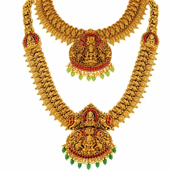 Swarna_Pachi_Manga_Kanti_Combo_Necklace_Set_Gold_Plated_Temple_Red