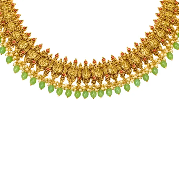 Swarna_Antique_Pachi_Mala_Combo_Necklace_Set_Gold_Plated_Temple_J_1029n_Red