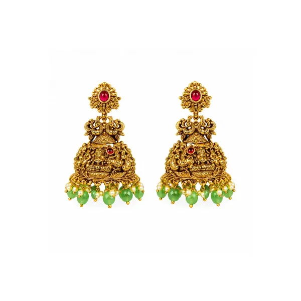 Pachi_Manga_Swarna_Haar_Short_Necklace_Set_Gold_Plated_Temple_Jewellery_J_1027_Red