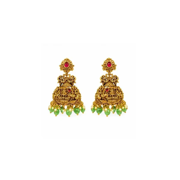 Swarna_Muthu_Antique_Kanti_Combo_Necklace_Set_Gold_Plated_Temple_J_1027n_Red