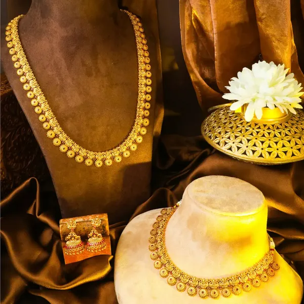 Antique_Swarna_Kodi_Kanti_Combo_Necklace_Set_Gold_Plated_Temple_Red