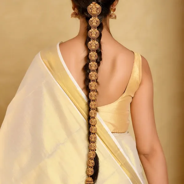 Antique_Gold_Finish_Temple_Inspired_Hair_Choti_V_2092_Gold