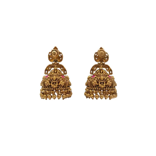 Padmasana_Jhumka_Gold_Plated_Lotus_Temple_Earrings_For_Women_J_609_Gold_Red