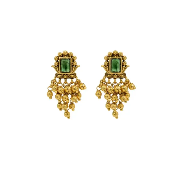 Emerald_Gundla_Gold_Ball_Temple_Drop_Earrings_Bali_R_2160_Green