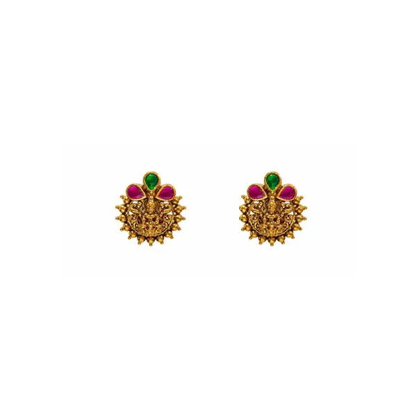 Lakshmi_Gundla_Kemp_Temple_Jewellery_Short_Necklace_Set_T_75_Green
