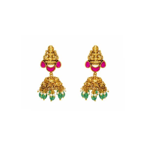 Lakshmi_Kemp_Temple_Jewellery_Short_Necklace_Set_K_1190_Red