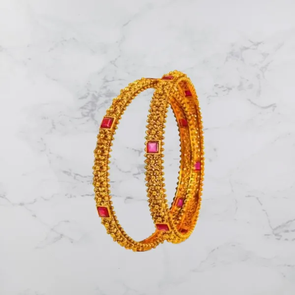 Kamala_Shobha_Paired_Bangle_Gold_Plated_Lotus_Splendour_Temple_Bangle_Red_Pack_Of_2