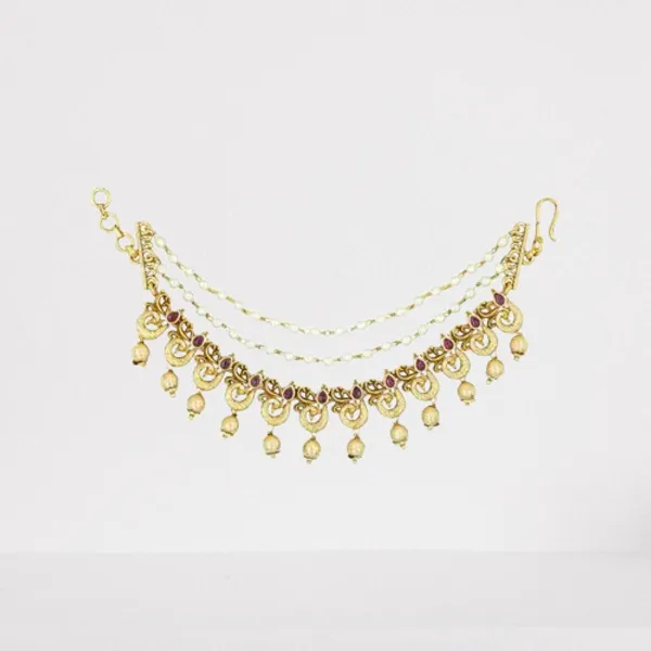 Golden_Aura_Ear_Chain_Red